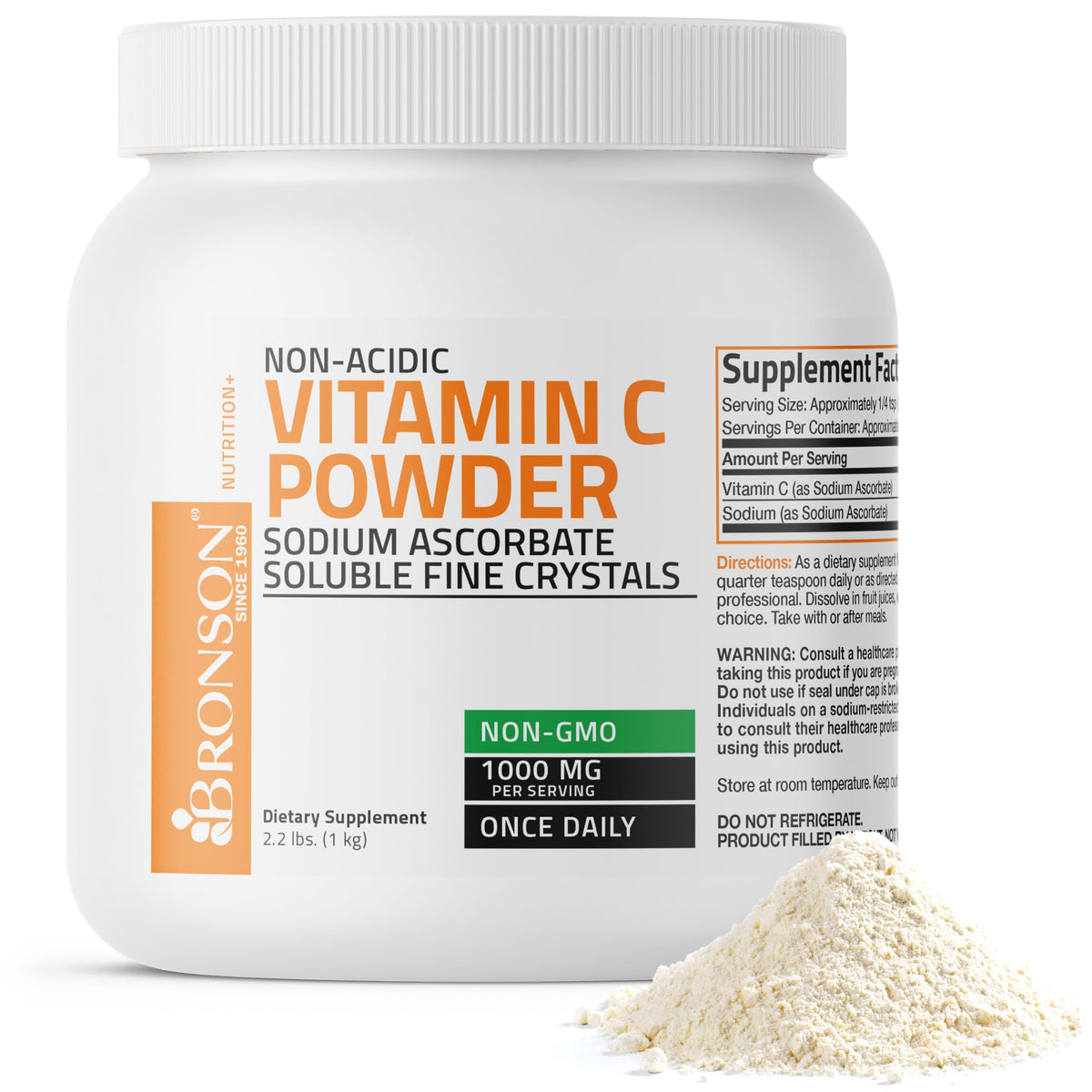 Bronson Vitamin C 998g powder front view