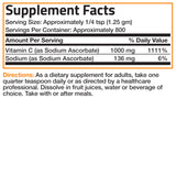 Bronson Vitamin C powder ingredients list