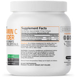 Bronson Vitamin C powder packaging side view