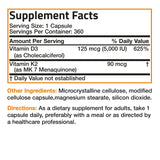 Bronson Vitamin D3 & K2 Combination Capsules close-up of capsules