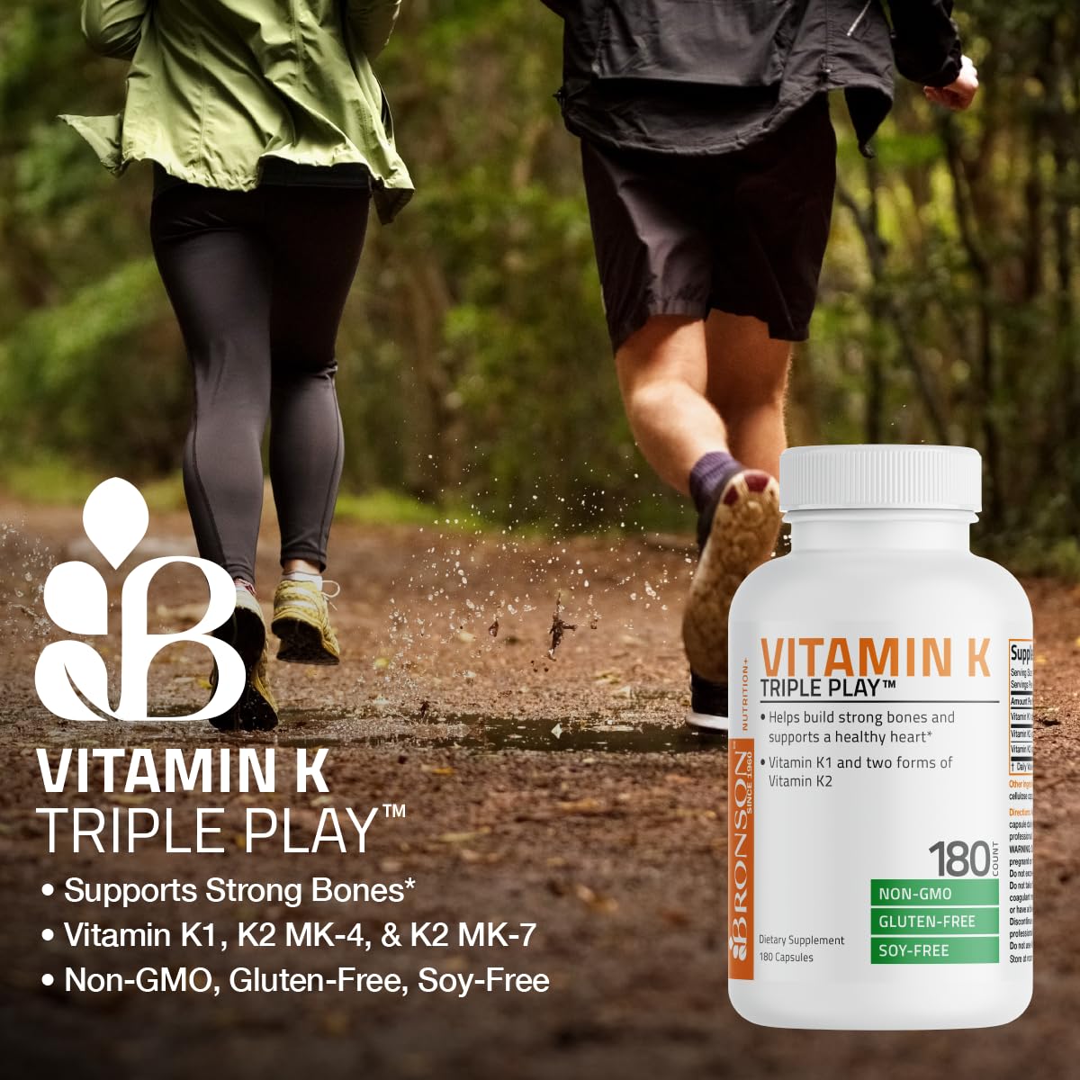 Bronson Vitamin K Triple Play 113g bottle with label