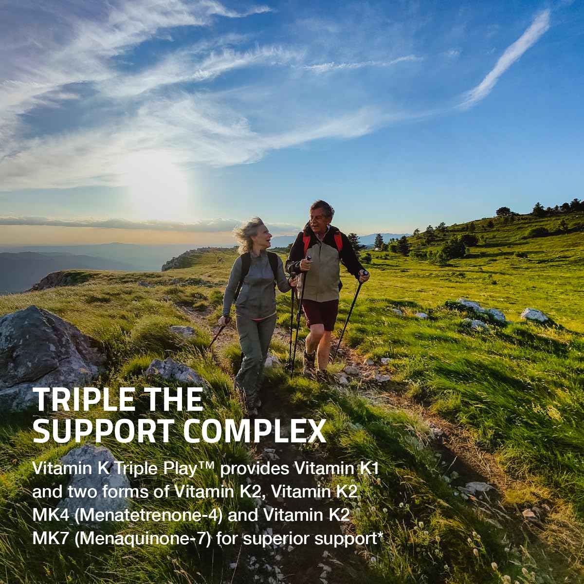 Bronson Vitamin K Triple Play capsules close-up