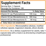 Bronson Vitamin K Triple Play with a measuring spoon