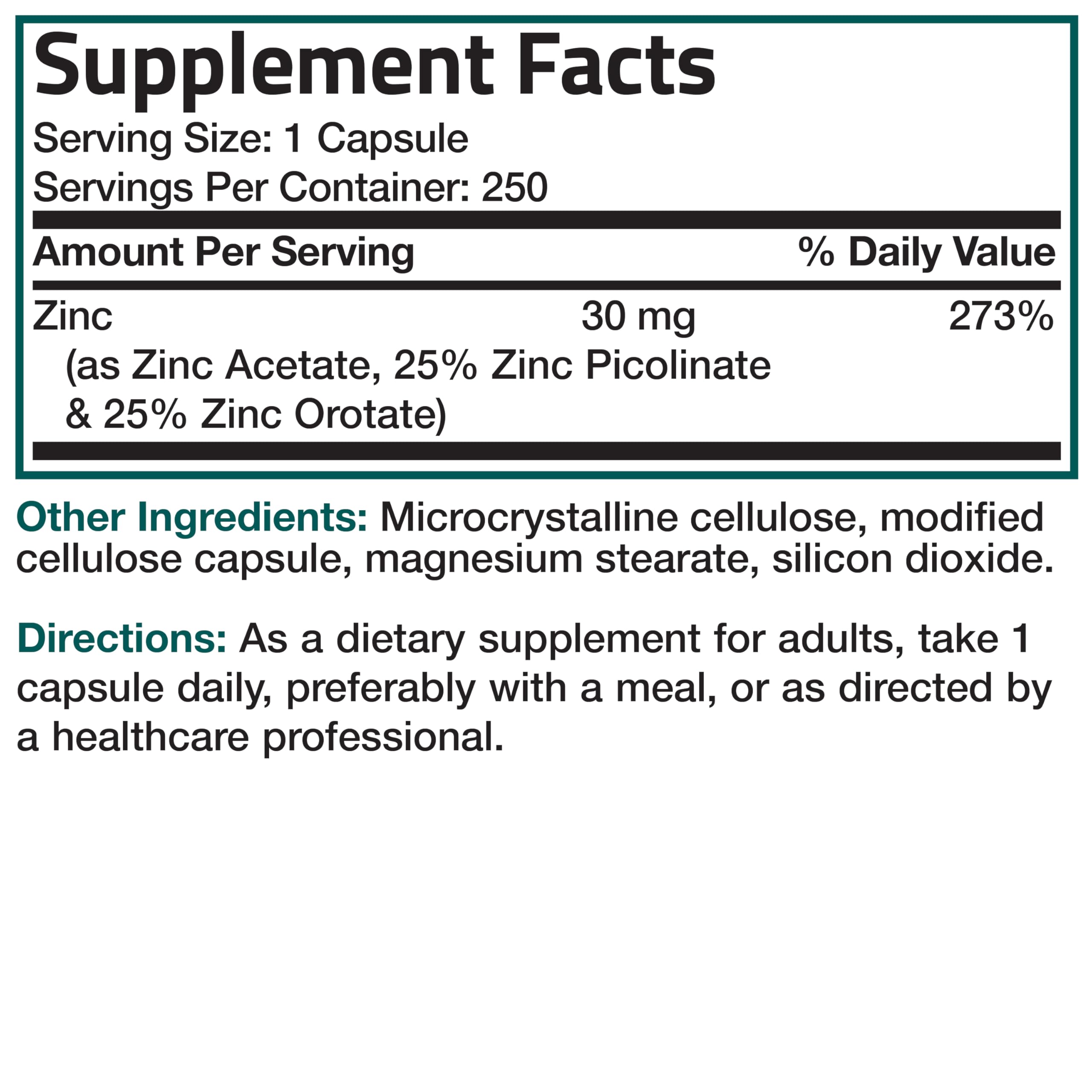Bronson Zinc Triple Play 90 Capsules with measuring spoon