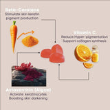 Bronze Bites Astaxanthin Gummies in a lifestyle setting
