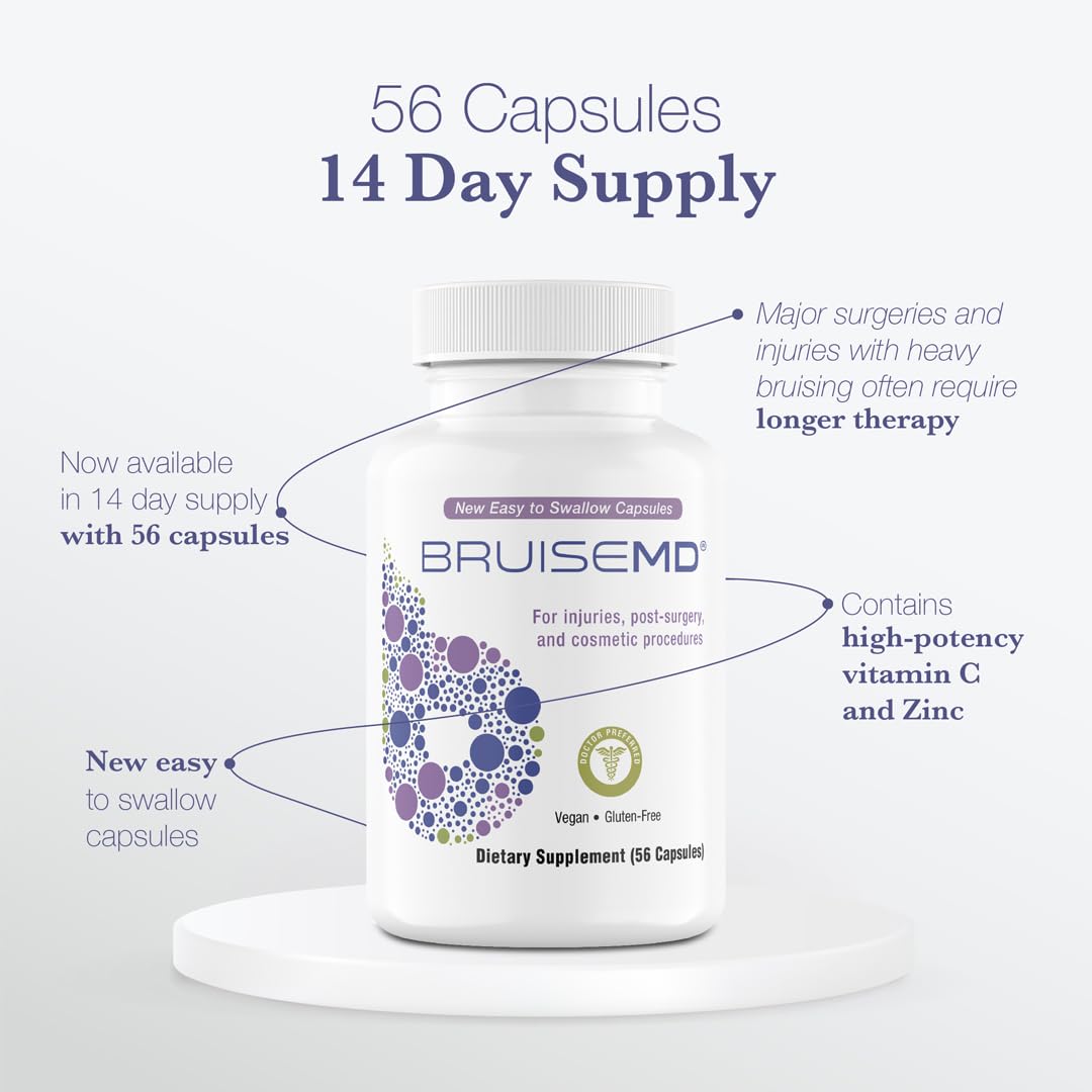 BruiseMD Bromelain Supplement with Arnica Montana ingredients