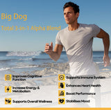 Bruiseweed 3-in-1 Total Alpha Blend Multiminerals capsules in a hand