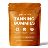 Bruiseweed Skin Tanning Gummies front view with packaging