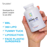 Bruizex Ultra Bromelain and Quercetin Supplement bottle with lid