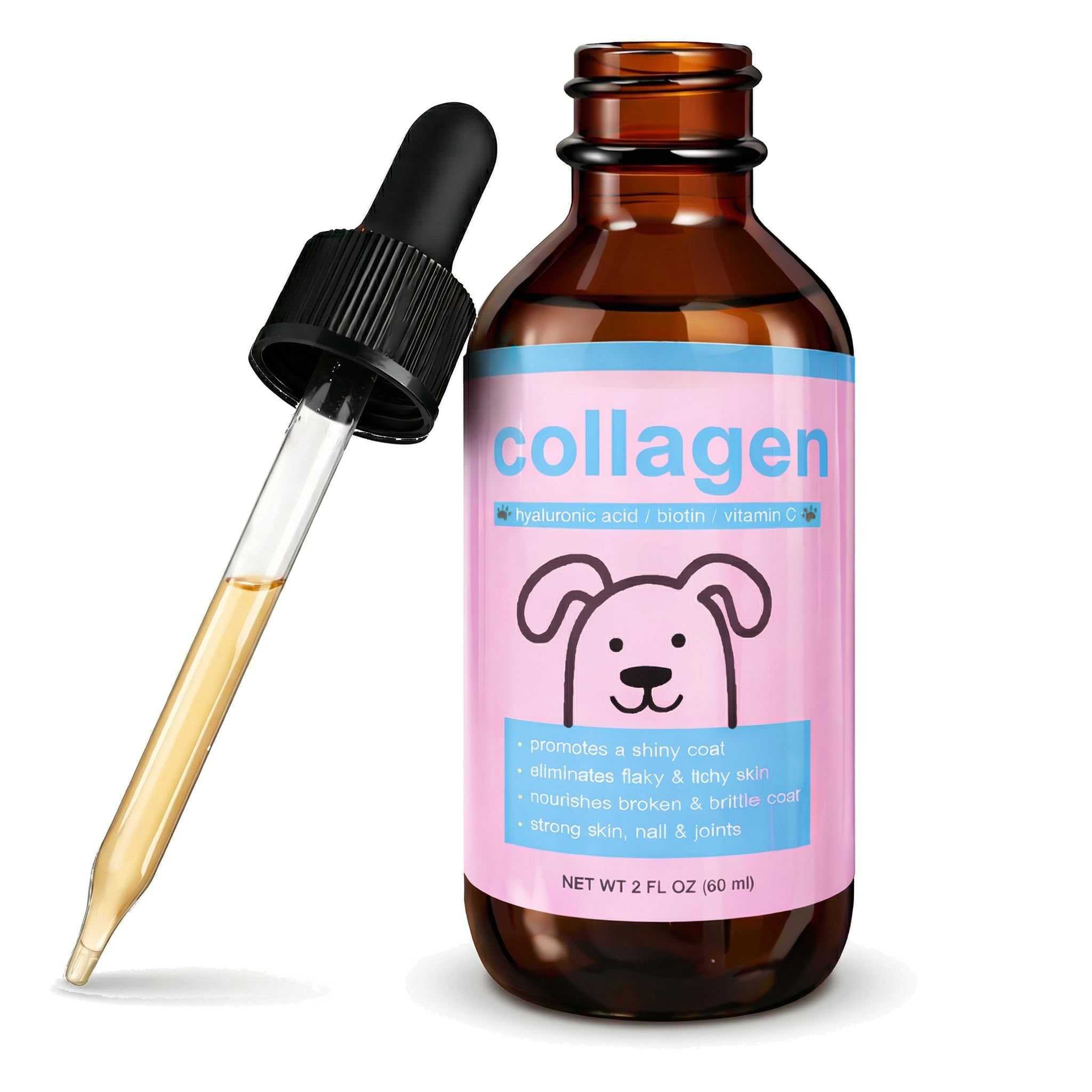 BRYWSDHA Collagen for Dogs & Cats 132g liquid supplement front view