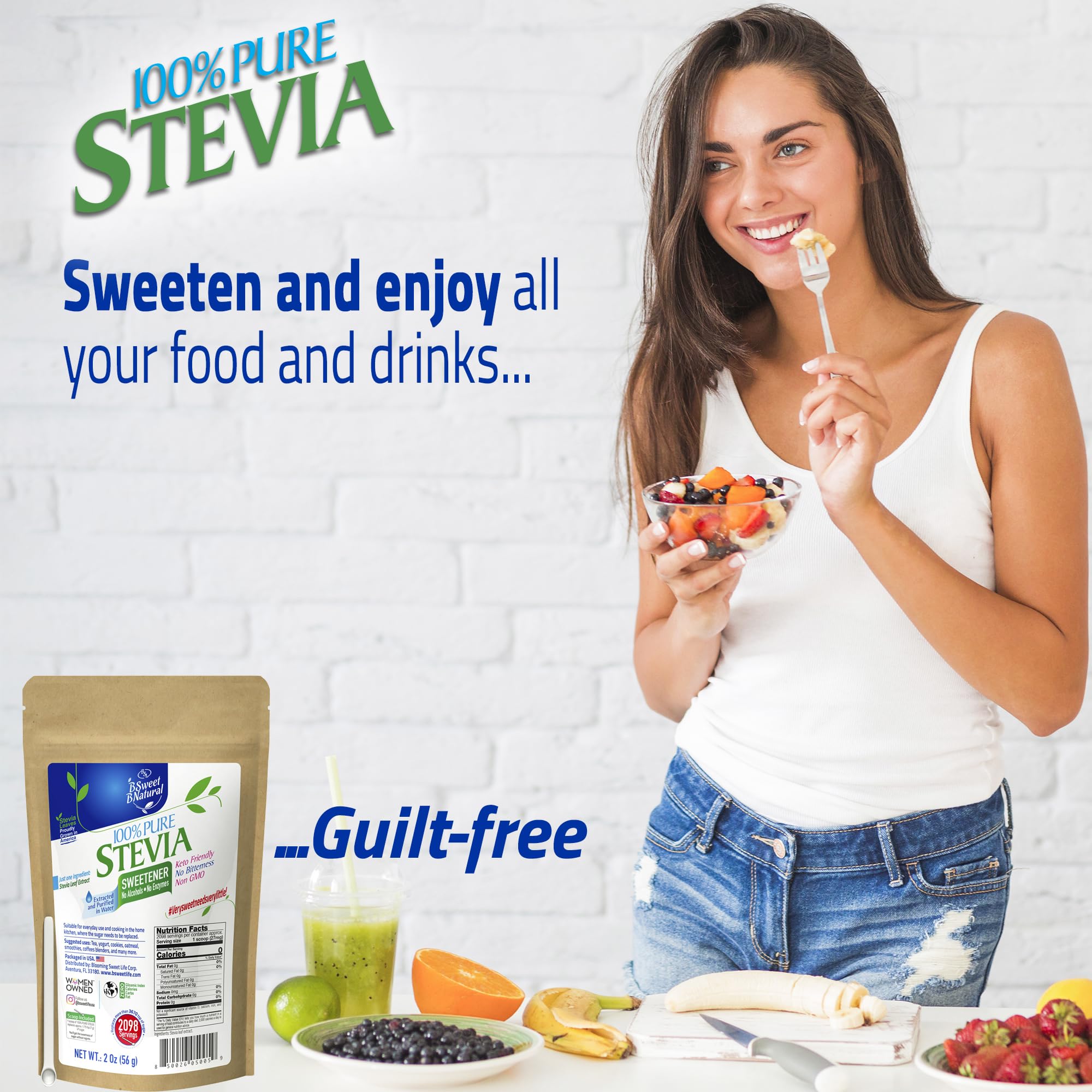 BSL BSWEETBNATURAL Stevia Leaf Extract ingredients list