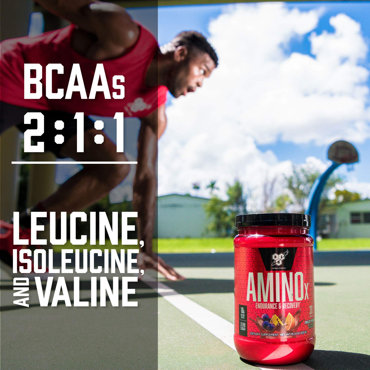 BSN AMINOx BCAA Powder 1000g nutritional information