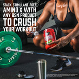 BSN AMINOx BCAA Powder 1015g close-up of ingredients