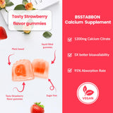 BSSTABBON Calcium Gummies back view with nutritional information