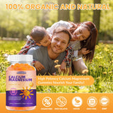 BSSTABBON Calcium Magnesium Zinc Gummies with fresh oranges