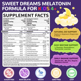 BSSTABBON Kids Melatonin Gummies packaging side view