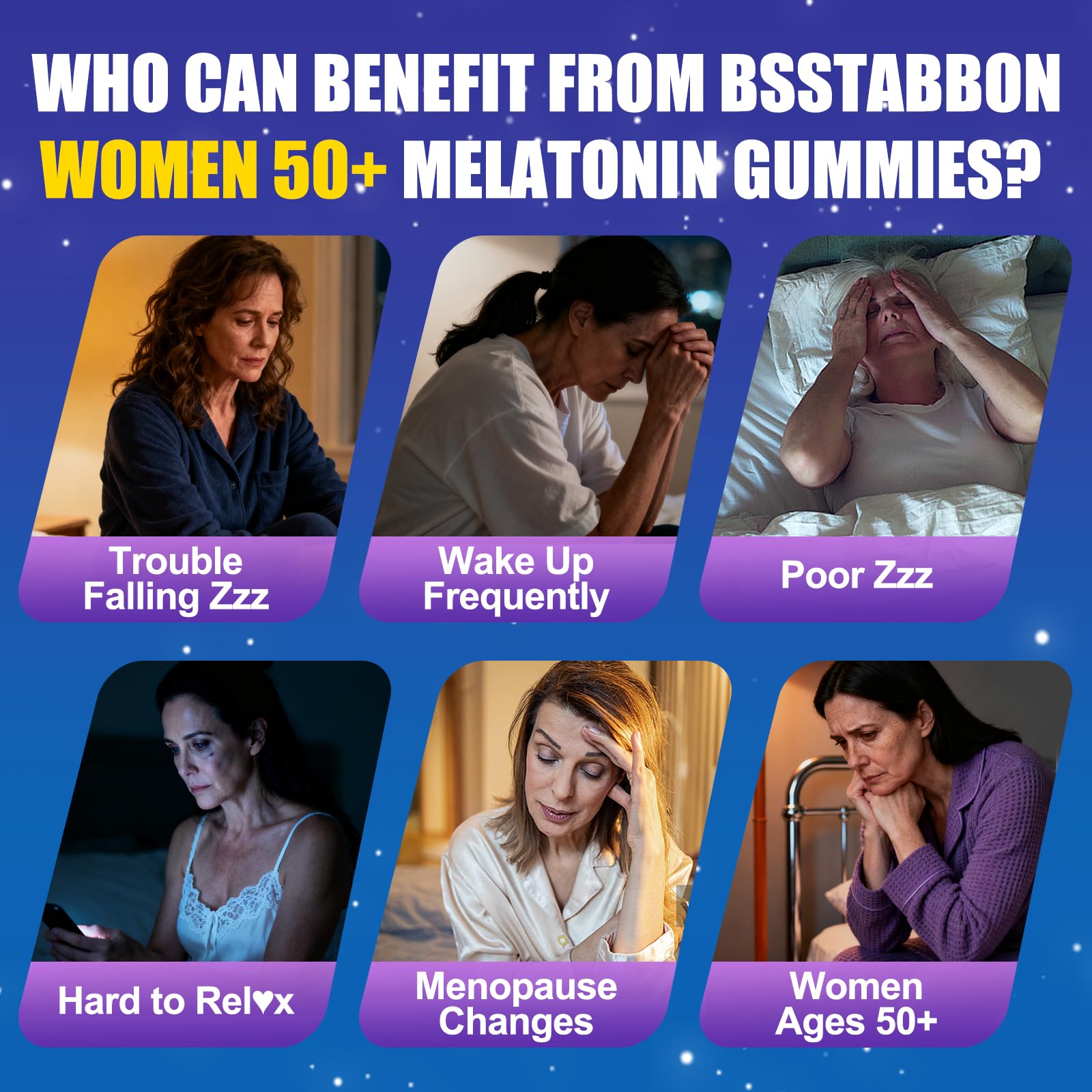 BSSTABBON Melatonin Gummies 10mg mixed berry flavour