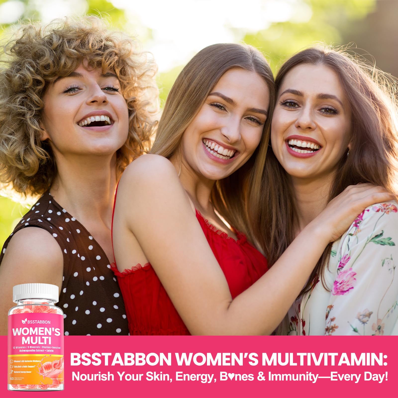 BSSTABBON Women's Multivitamin Gummy lifestyle scene with women
