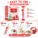 BTGIN Korean Red Ginseng Daily Nutrition Powder displayed with fruits and vegetables