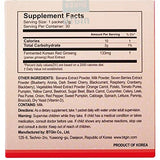BTGIN Korean Red Ginseng Daily Nutrition Powder stick packet with a spoonful of powder