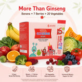 BTGIN Korean Red Ginseng Daily Nutrition Powder stick packets arranged