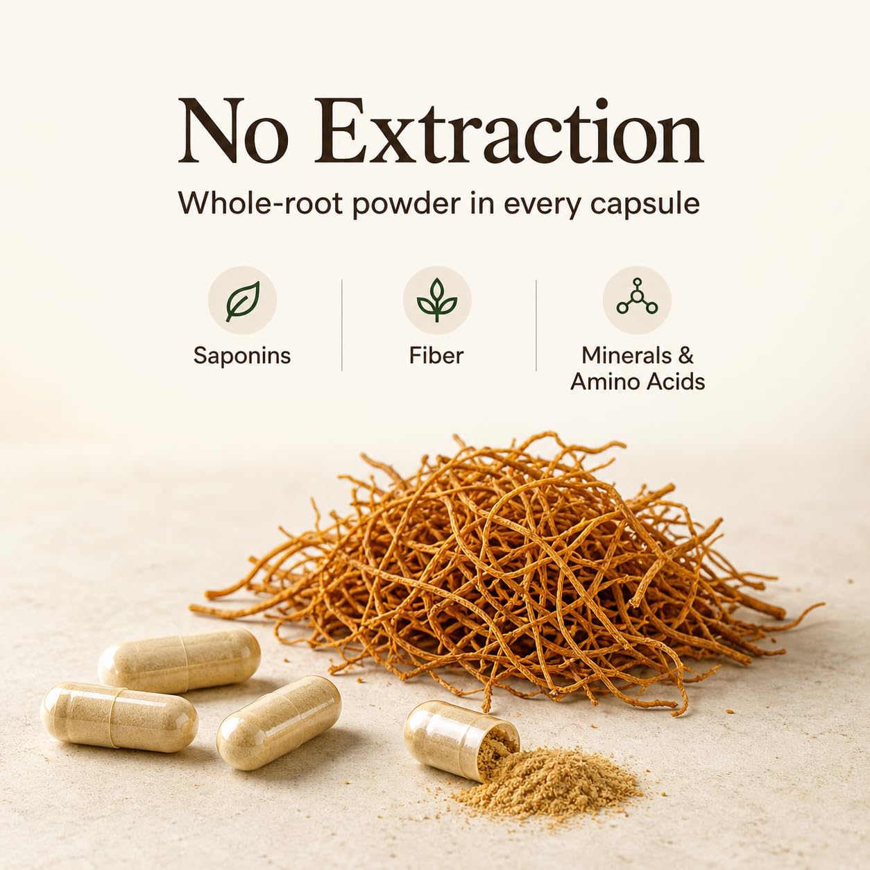 BTGIN Korean Red Ginseng Powder nutritional information