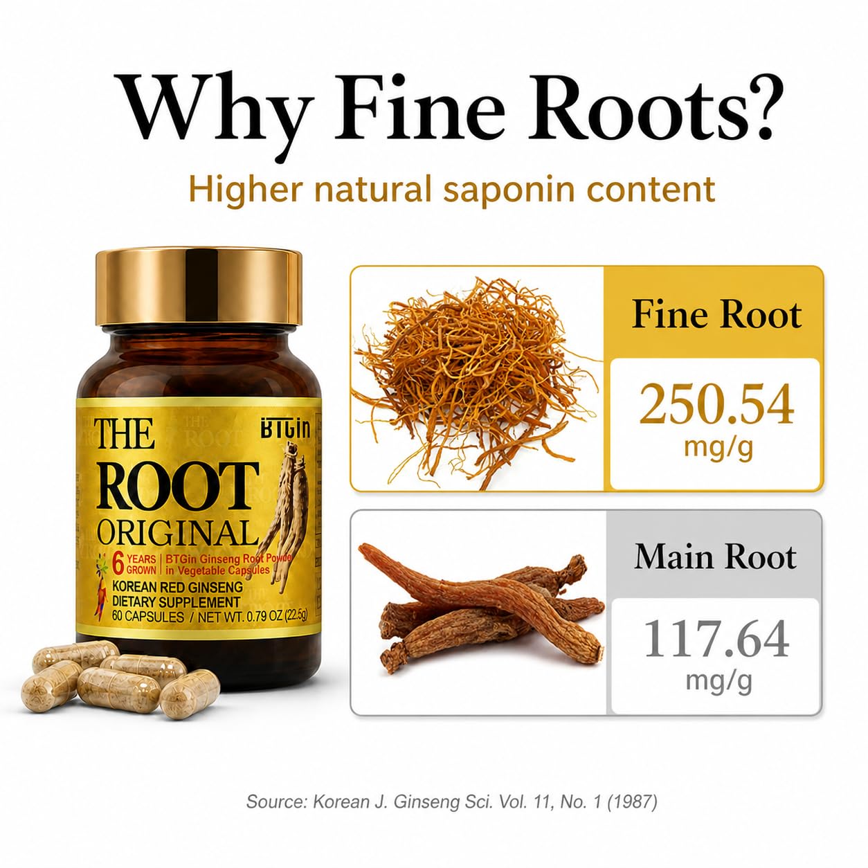 BTGIN Korean Red Ginseng Powder scoop with powder