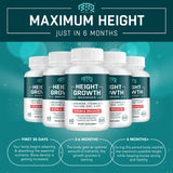 BTQ BIOTEQUE LAB Height Growth Capsules with a measuring tape