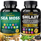 Bualle Organic Sea Moss & Shilajit Capsules front view