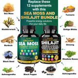 Bualle Organic Sea Moss & Shilajit Capsules side view