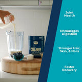 BUBS Naturals Collagen Peptides 544g scoop showing powder