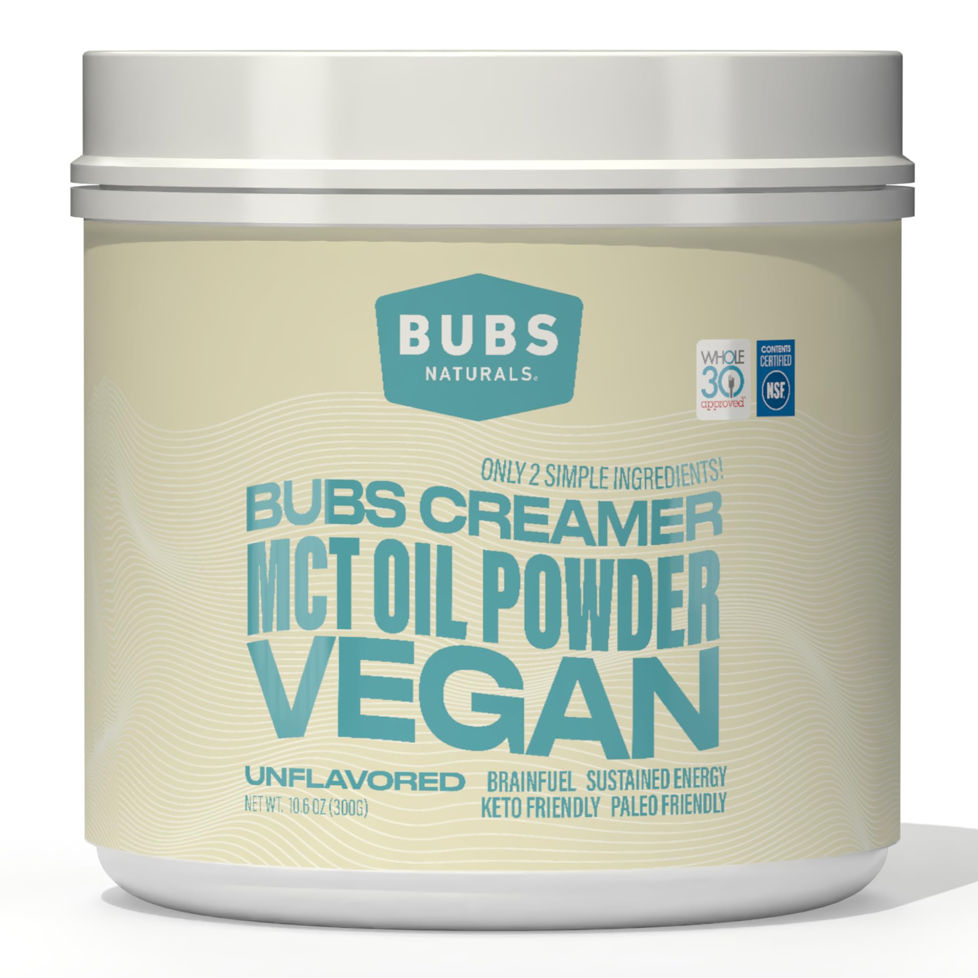 BUBS Naturals MCT Oil Powder 241g front view