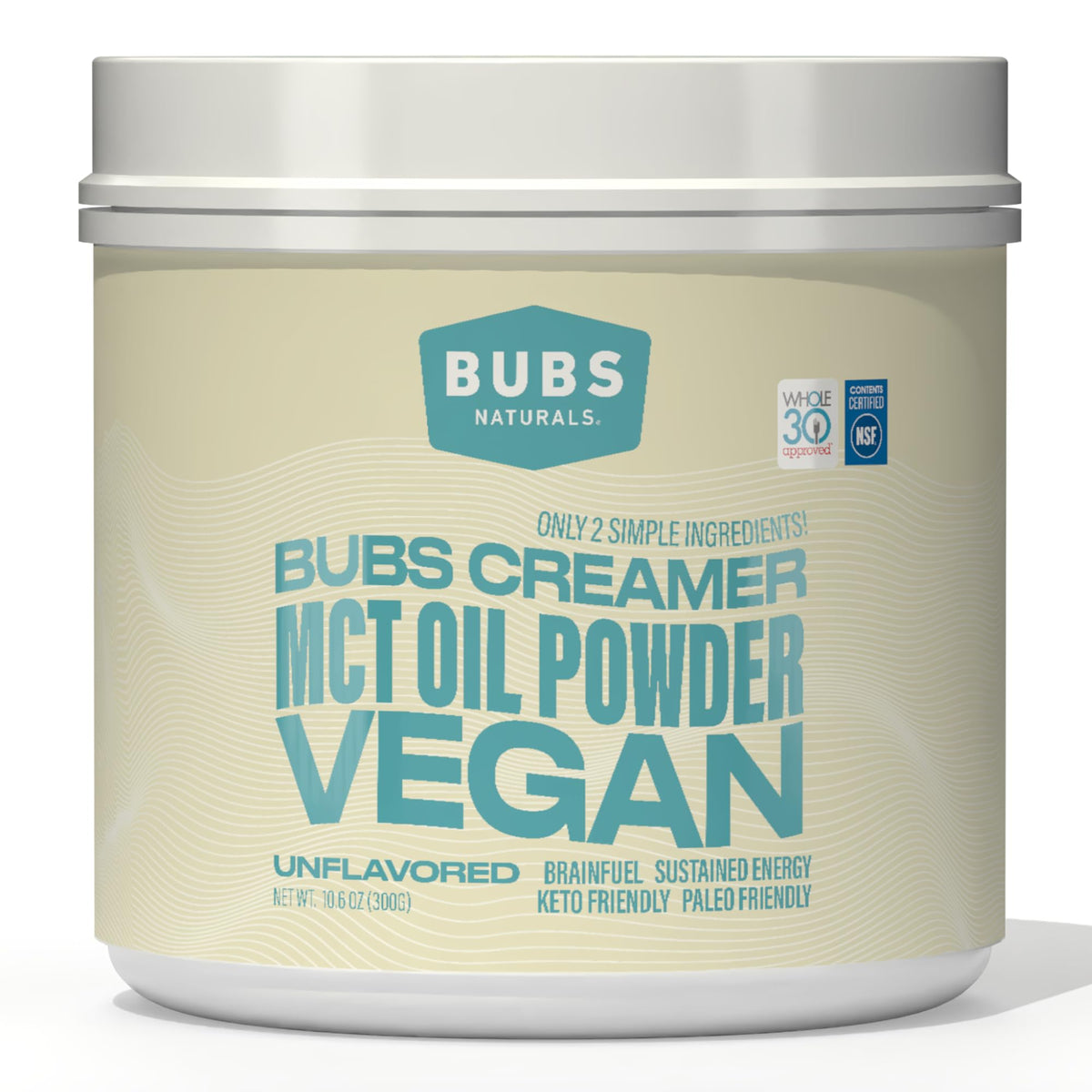BUBS Naturals MCT Oil Powder 241g front view