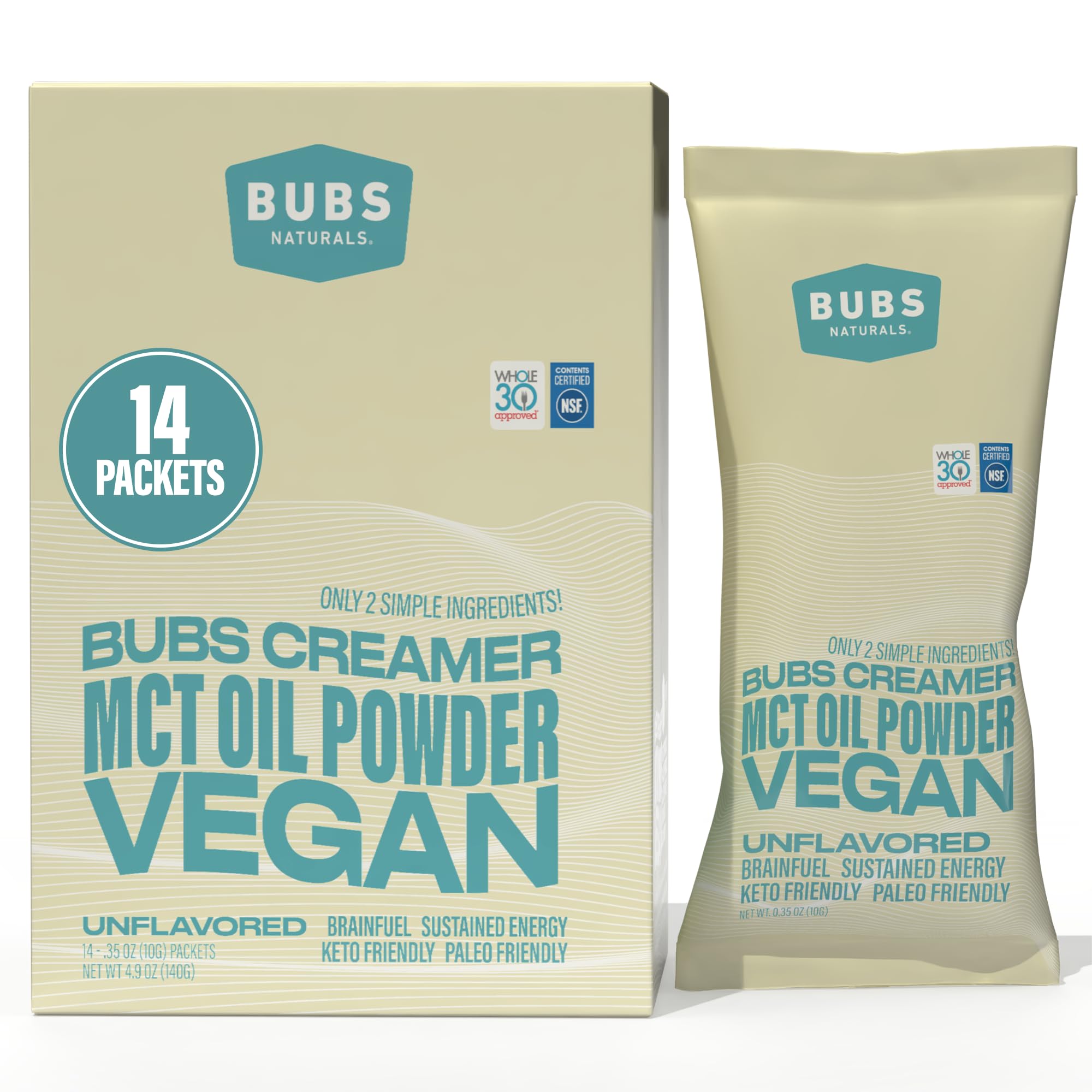 BUBS Naturals MCT Oil Powder 249g front view