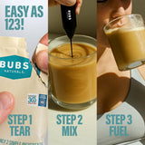 BUBS Naturals MCT Oil Powder 249g in a smoothie