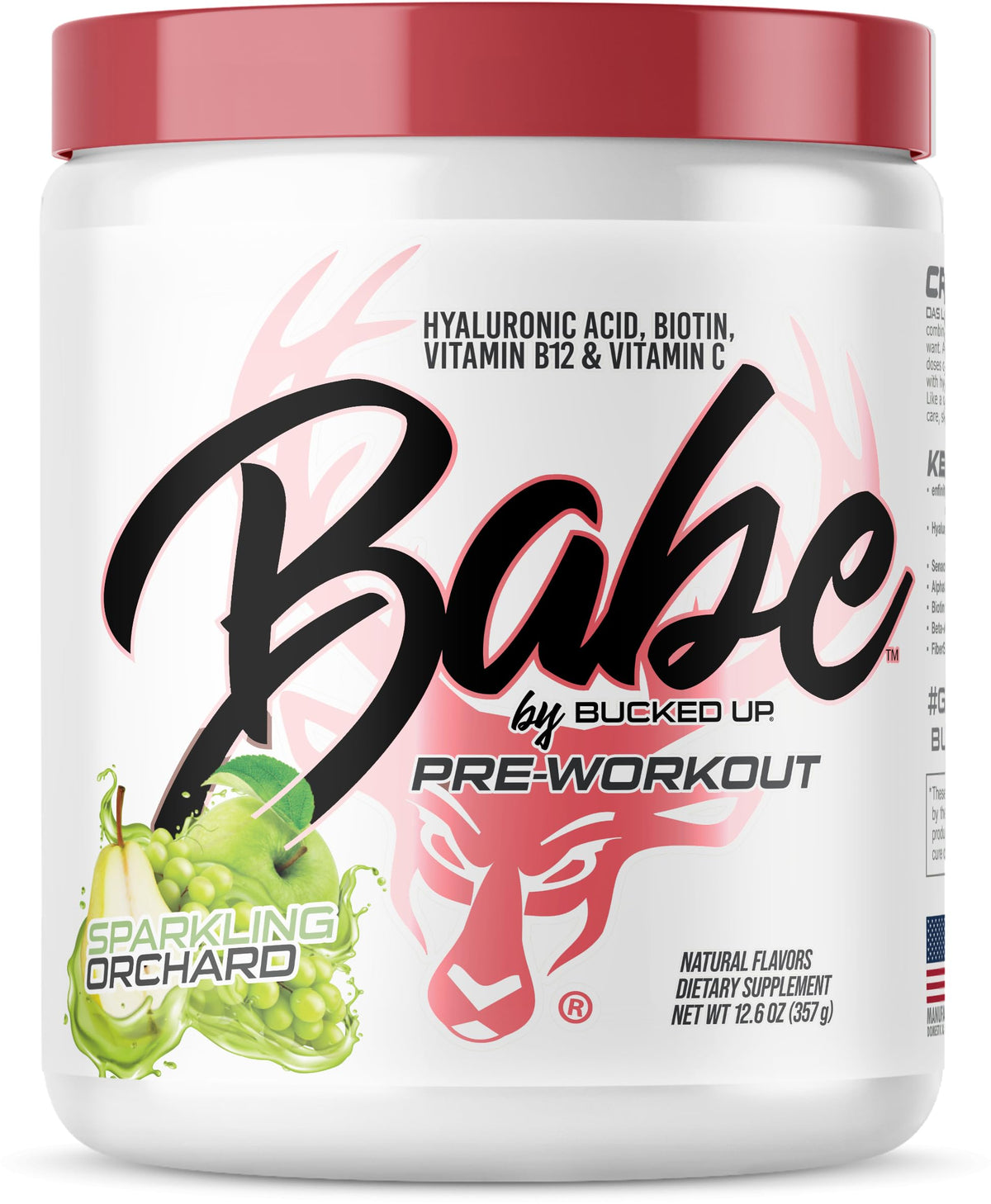 Bucked Up Babe Pre-Workout Powder 422g front view
