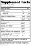 Bucked Up Babe Pre-Workout Powder 431g back view