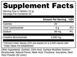 Bucked Up Creatine Candy bottle with 120 chewable tablets
