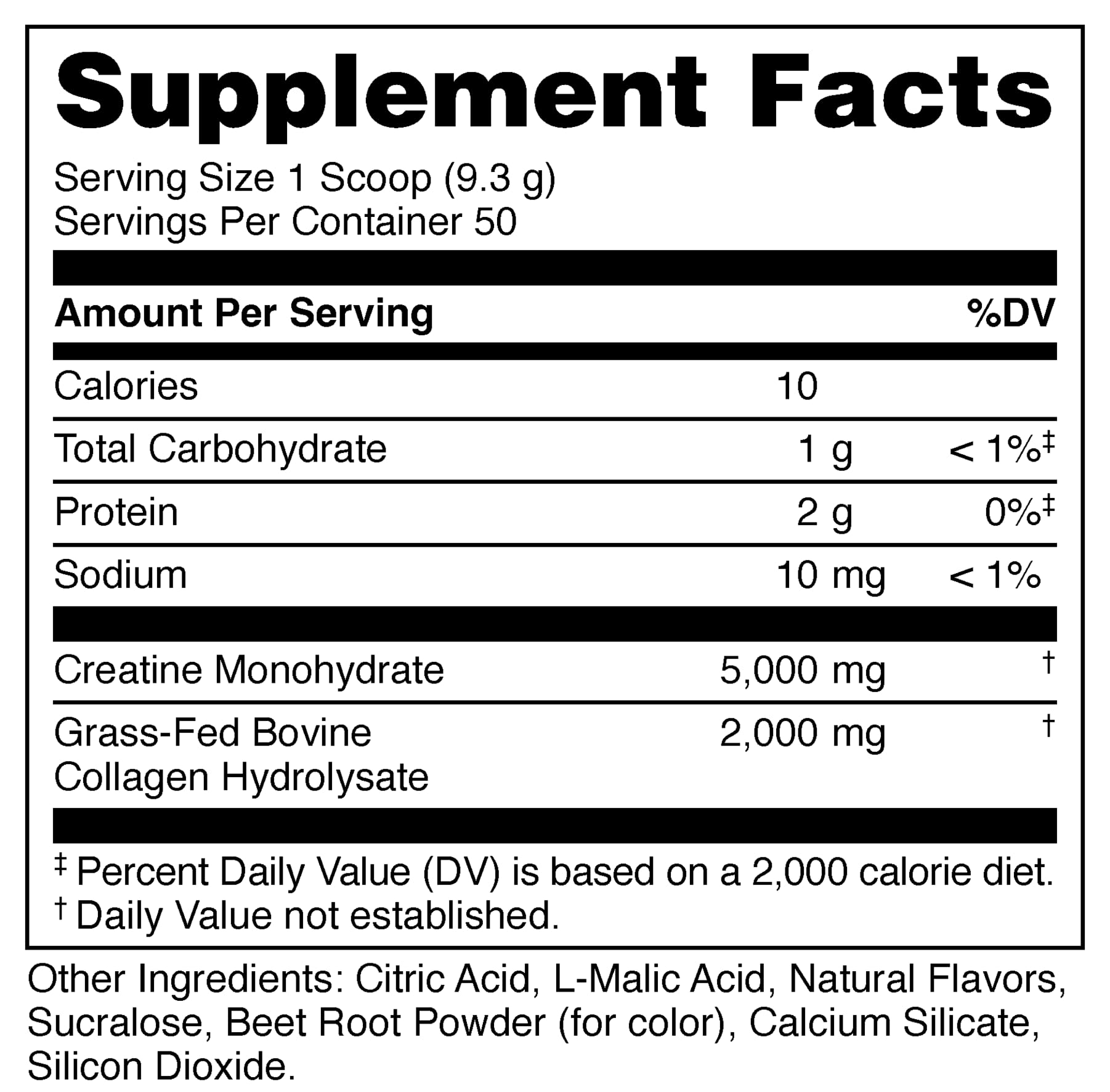 Bucked Up Creatine + Collagen for Women 363g packaging