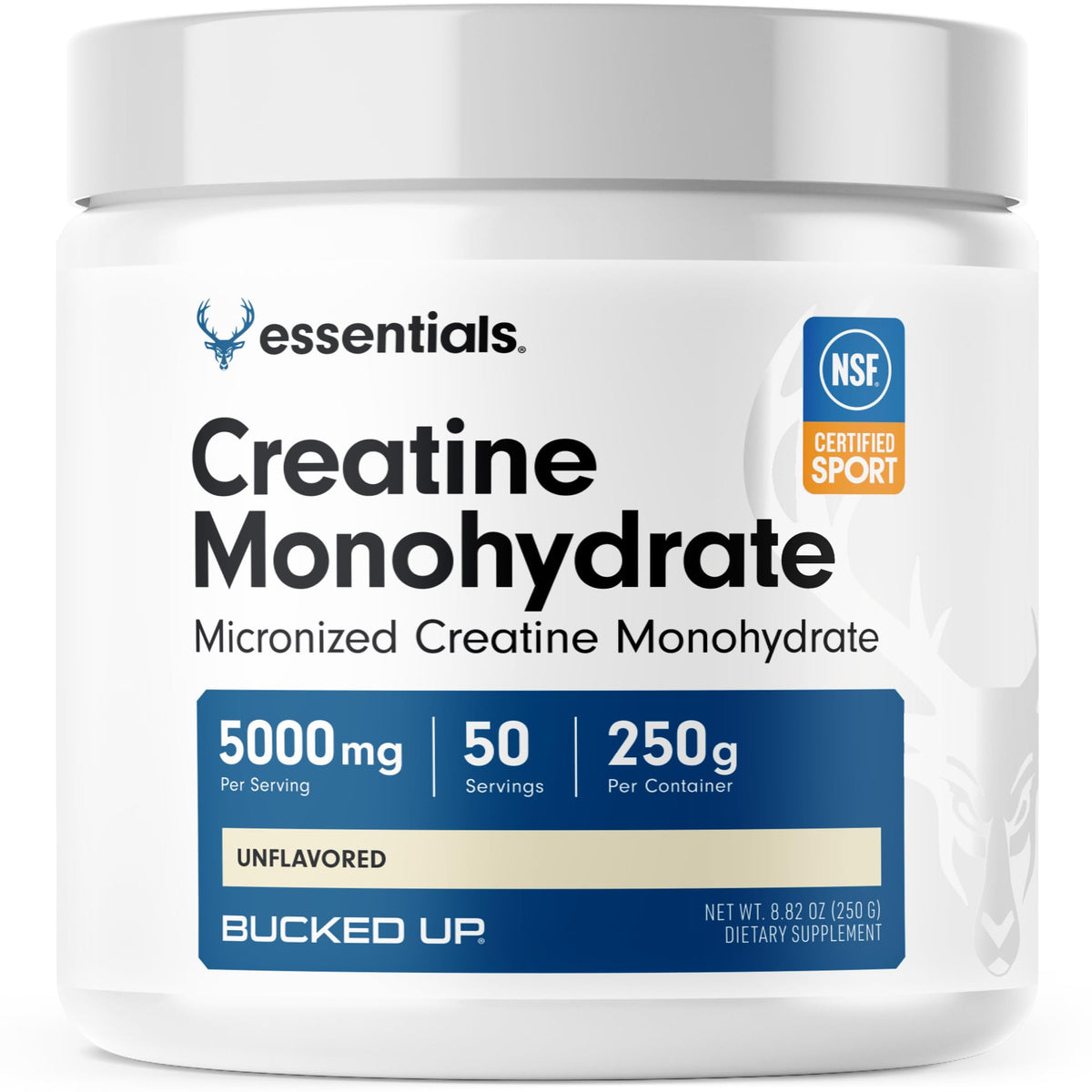 Bucked Up Creatine Monohydrate 250g front view