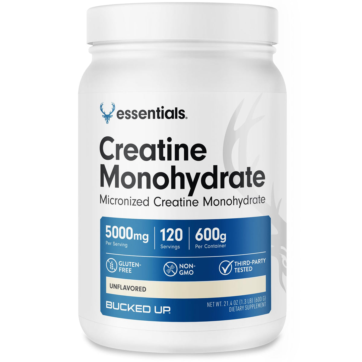 Bucked Up Creatine Monohydrate 600g front view
