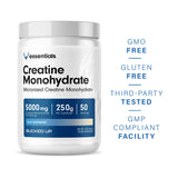 Bucked Up Creatine Monohydrate Blue Raspberry 423g packaging