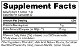 Bucked Up Creatine Monohydrate Powder 423g back view