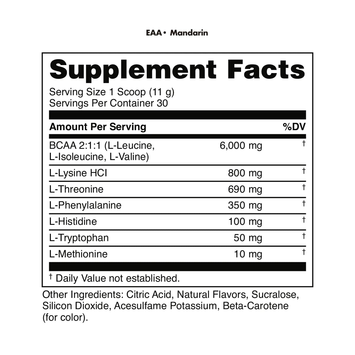 Bucked Up Essential Amino Acids Mandarin Flavour in a glass of water