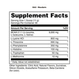 Bucked Up Essential Amino Acids Mandarin Flavour in a glass of water