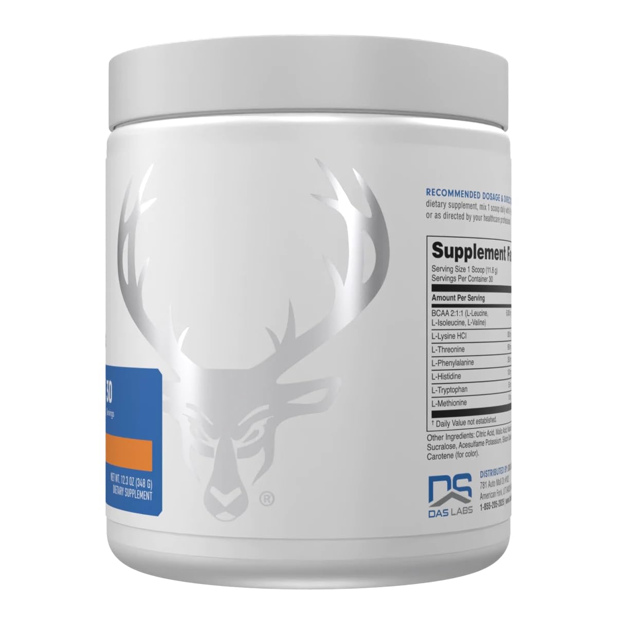 Bucked Up Essential Amino Acids Powder 422g Pina Colada side view