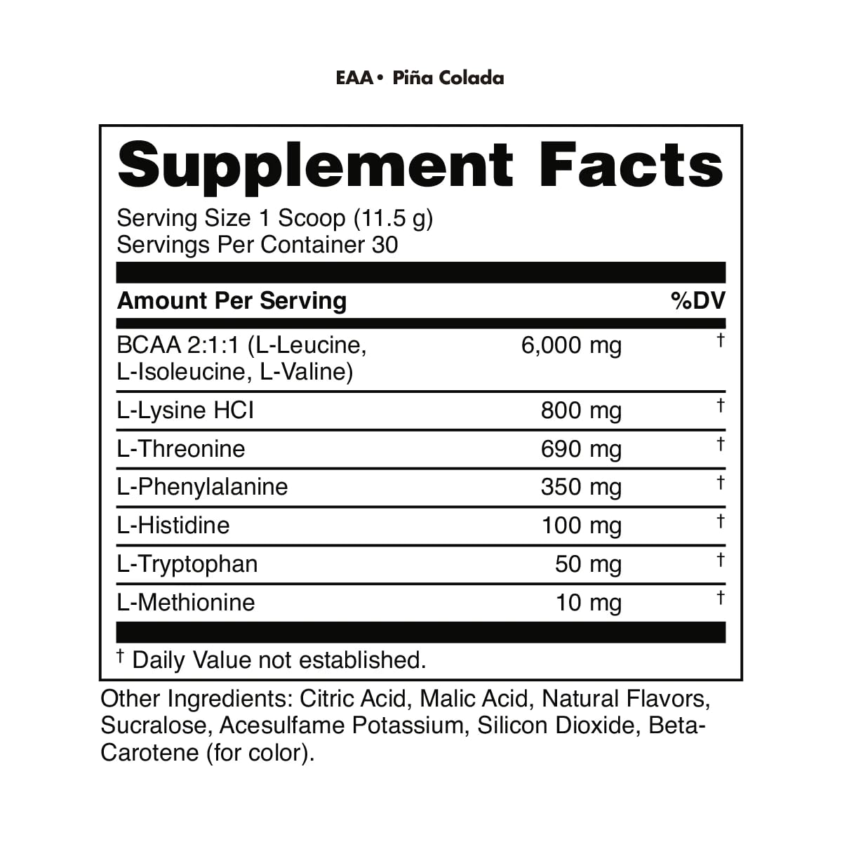 Bucked Up Essential Amino Acids powder close-up