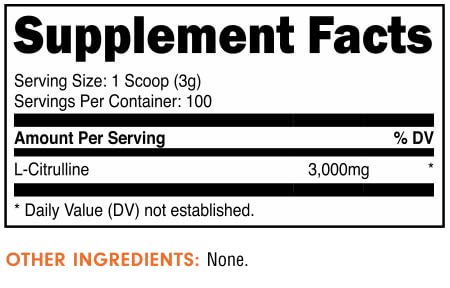 Bucked Up L-Citrulline Powder container side view