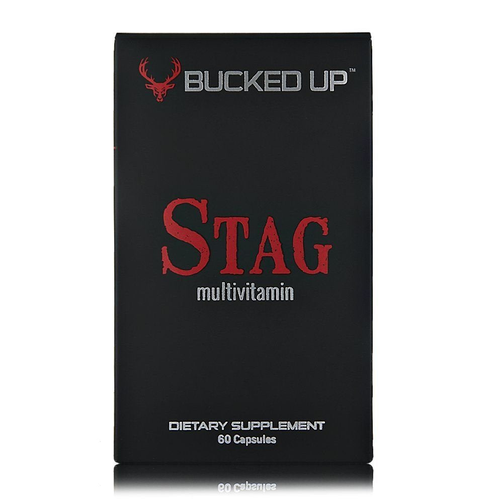Bucked Up Multivitamins for Men 100g packaging side view
