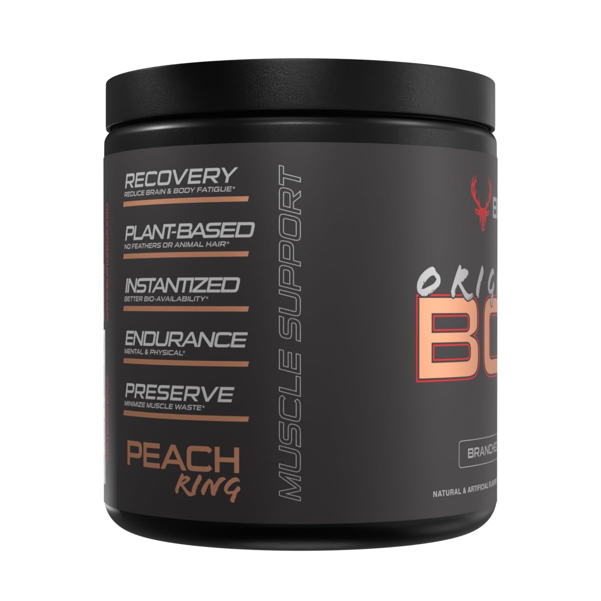 Bucked Up OG BCAA Powder 340g Apple Jacked flavour with scoop